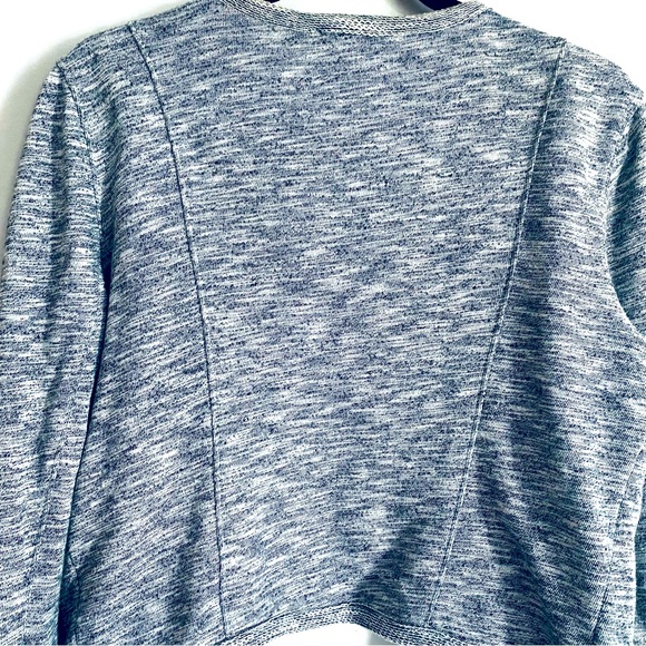 EXPRESS Women's Heather Gray Cropped Quarter Sleeve Cardigan Jacket Size S - Picture 6 of 8